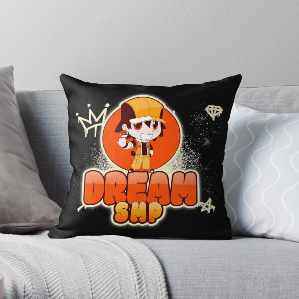 DREAM SMP  Throw Pillow RB1106 product Offical Dream SMP Merch